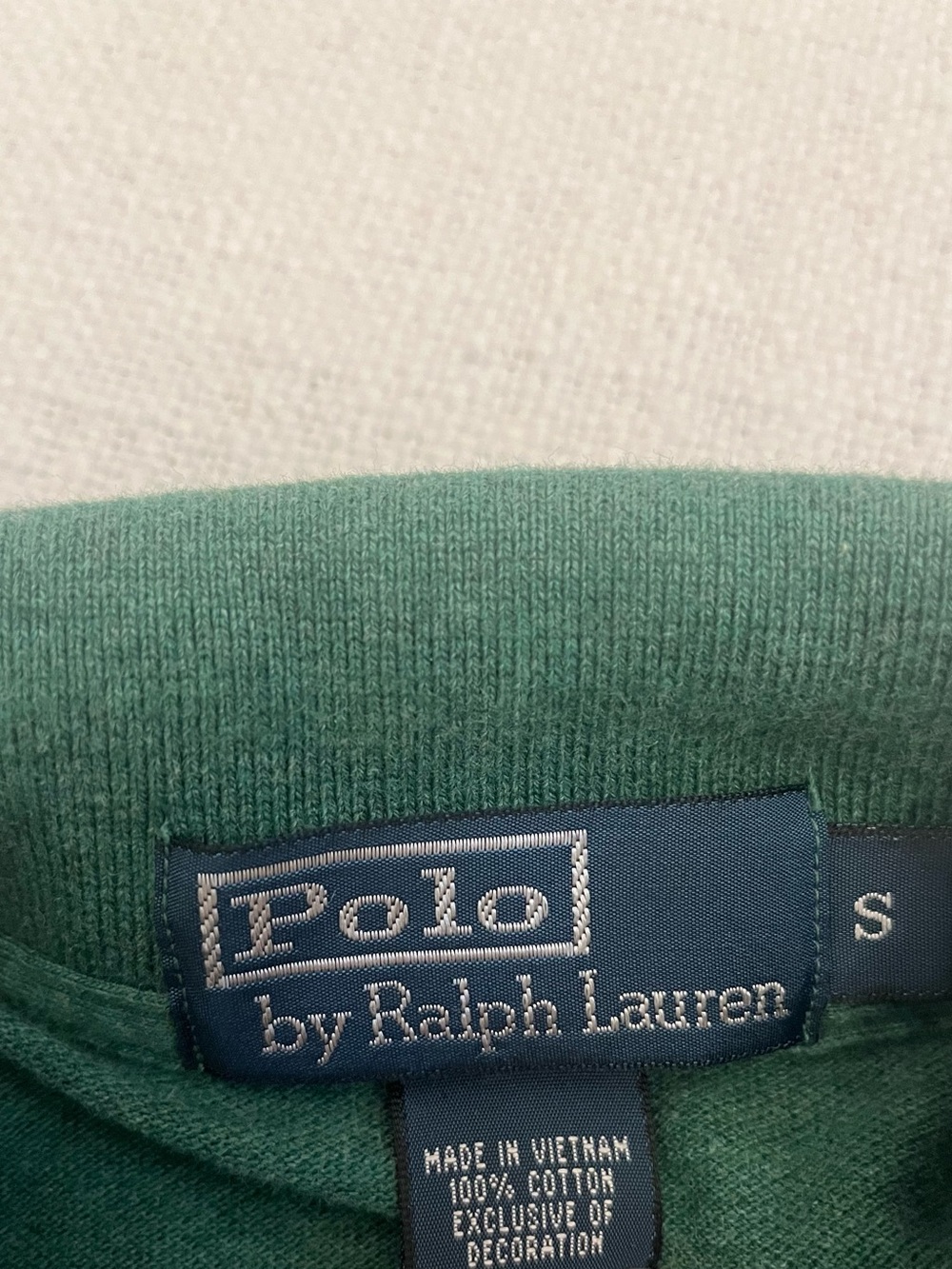 Lot of 3 Polo Ralph Lauren Long Sleeve Polo Shirts Mens Small Green Gray Blue - Picture 7 of 10